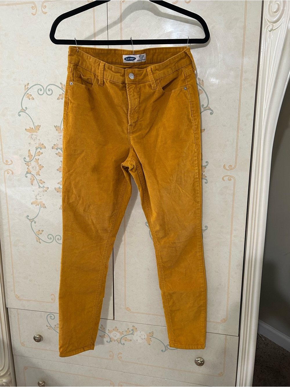 Old Navy Women's Mustard Yellow Corduroy Pants